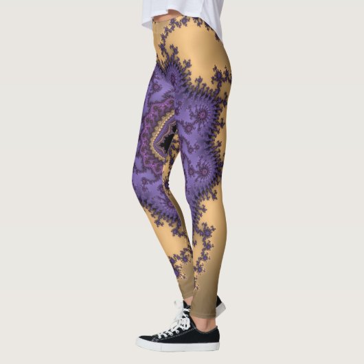 Mandelbrot Fractal Art Print Leggings (Links)