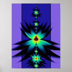 Mandelbrot Fractal Bloemen Poster