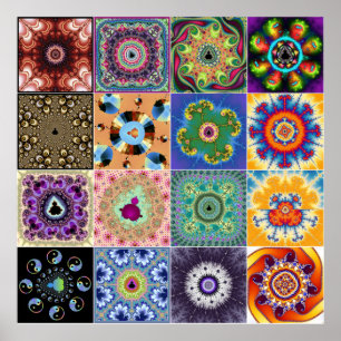 Mandelbrot fractals poster