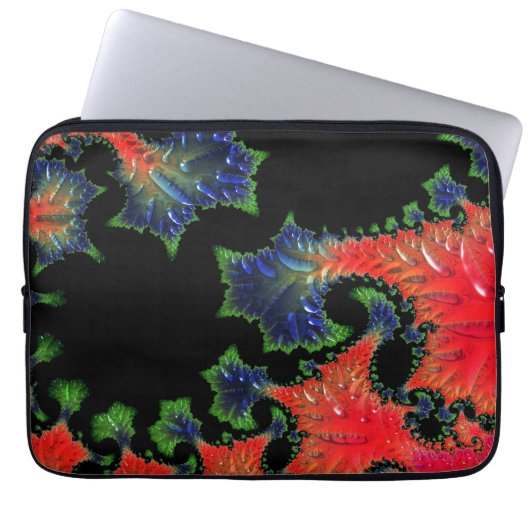 Mandelbrot Garden Electronics Bag Laptop Sleeve (Voorkant)