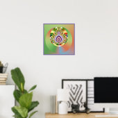 Mandelbrot Mandala Poster (Thuiskantoor)