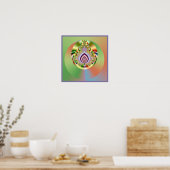 Mandelbrot Mandala Poster (Keuken)