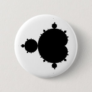 Mandelbrot Set 01 - Fractal Ronde Button 5,7 Cm