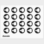 Mandelbrot Set 02 - Fractal Ronde Sticker (Vel)