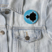 Mandelbrot Set 05 - Fractal Ronde Button 5,7 Cm (In situ)