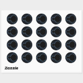 Mandelbrot Set 07 - Fractal Ronde Sticker (Vel)