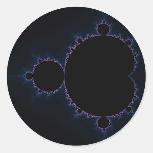Mandelbrot Set 10 Ronde Sticker