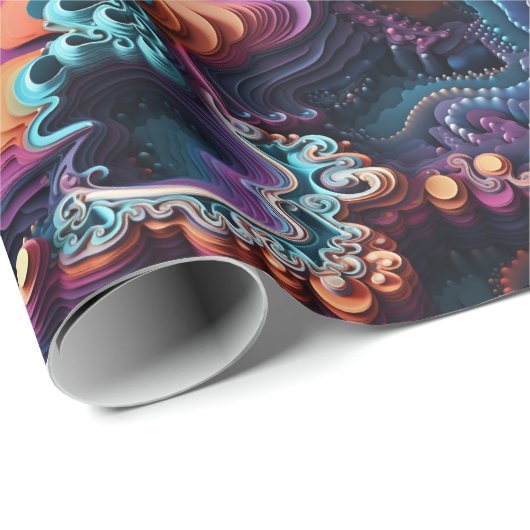 Mandelbrot Set 3D Wrapping papier voor wiskunde li (Rol Hoek)