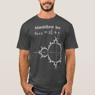 Mandelbrot Set Fractal Chaos Theory Wiskunde Physi T-shirt