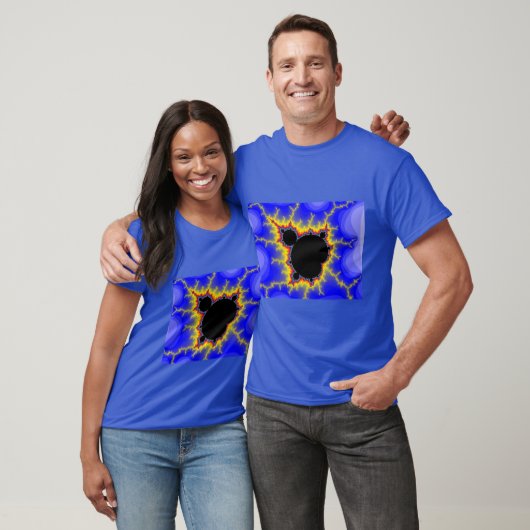 Mandelbrot Set Fractal Mannen Basic Dark T-Shirt (Unisex)
