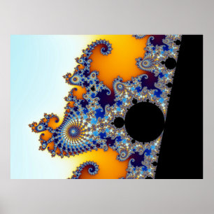 Mandelbrot Set Fractal Seahorse Poster