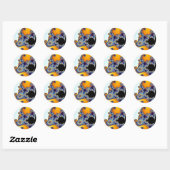 Mandelbrot Set Fractal Seahorse Ronde Sticker (Vel)