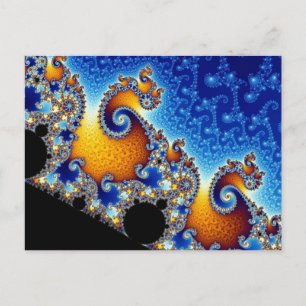 Mandelbrot Set Fractal Vorm Briefkaart