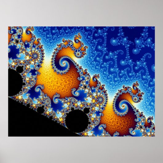 Mandelbrot Set Fractal Vorm Poster (Voorkant)