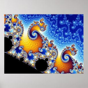 Mandelbrot Set Metamorfose van Antenna Fractal Poster