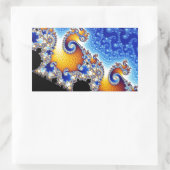 Mandelbrot Set Satellite Double Spiral Fractal Rechthoekige Sticker (Tas)