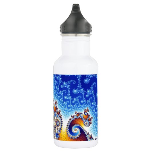 Mandelbrot Set Satellite Double Spiral Fractal Waterfles (Rechts)
