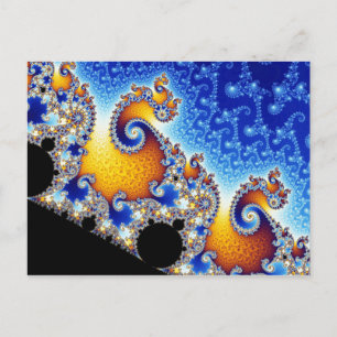 Mandelbrot Set Two-Dimensional Fractal Vorm Briefkaart