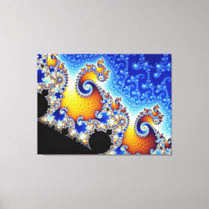 Mandelbrot Set Two-Dimensional Fractal Vorm Canvas Afdruk