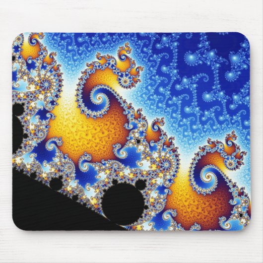 Mandelbrot Set Two-Dimensional Fractal Vorm Muismat (Voorkant)