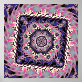 Mandelbrot Square Fractal Poster