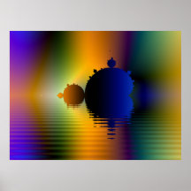 Mandelbrot Voyage Fractal Poster