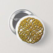 Mandella gold ronde button 5,7 cm (Voorkant /achterkant)