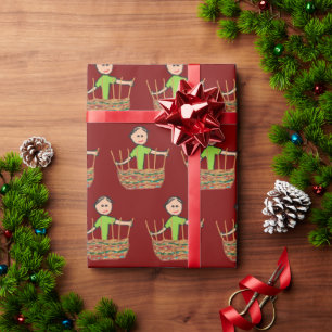 Manden Vlechten Cadeaupapier