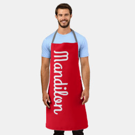 mandilon delantar rojo schort