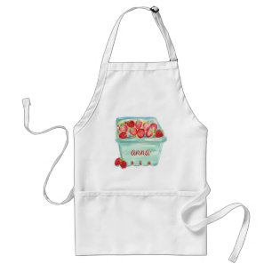 mandje aardbeien Apron Standaard Schort