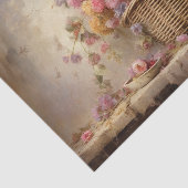 mandje bloemen tissuepapier (Detail)