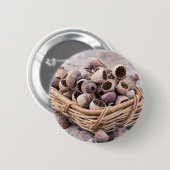 mandje gedroogde pootpasta's ronde button 5,7 cm (Voorkant /achterkant)