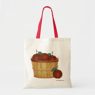mandje met appelzak tote bag