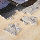 mandje met croissants en chocoladebrood. legpuzzel (Zijkant)