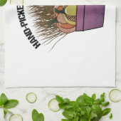 mandje met drie luiers theedoek (Gevouwen)