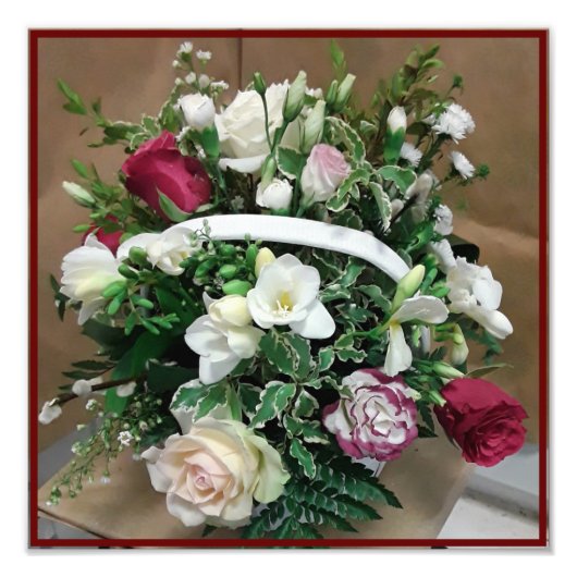 mandje met handvat foto afdruk (Voorkant)