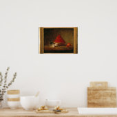 mandje met wilde aardbeien, c.1761 poster (Keuken)