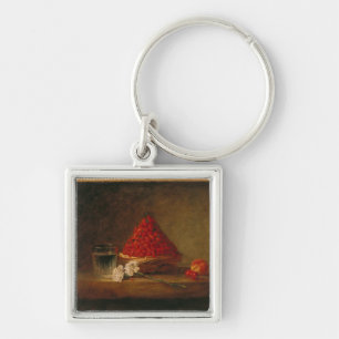 mandje met wilde aardbeien, c.1761 sleutelhanger