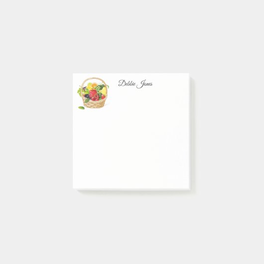 Mandje voor post-it-notes-fruit post-it® notes (Voorkant)