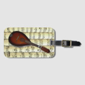 Mandolin 01 op rolvelmuziek ~ bagagelabel (Voorkant (horizontaal))