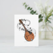 Mandolin Briefkaart (Staand voorkant)