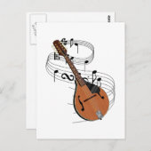 Mandolin Briefkaart (Voorkant / Achterkant)