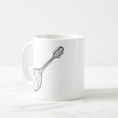 Mandolin "Drawing" Koffiemok (Voorkant links)