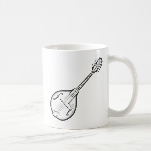 Mandolin "Drawing" Koffiemok (Rechts)