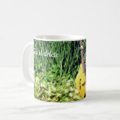 Mandolin en bloementuin op maat koffiemok (Voorkant links)