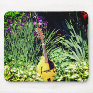 Mandolin en Iris Flower Garden Muismat
