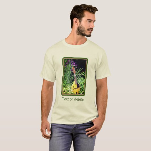 Mandolin en Iris Garden persoonlijk T-shirt (Voorkant volledig)