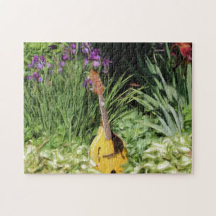 Mandolin Iris Flower Garden Photo Painting Legpuzzel