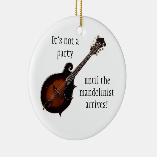 MANDOLIN kerstversiering Keramisch Ornament (Rechts)