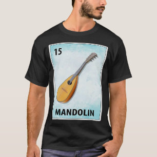 Mandolin Lover Mexicaanse Kaarten T-shirt